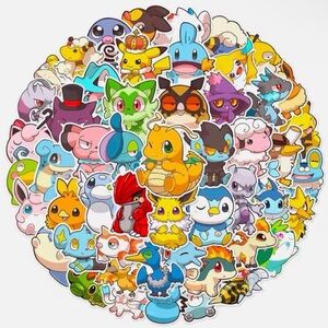 50 Pcs Baby Pokemon Stickers